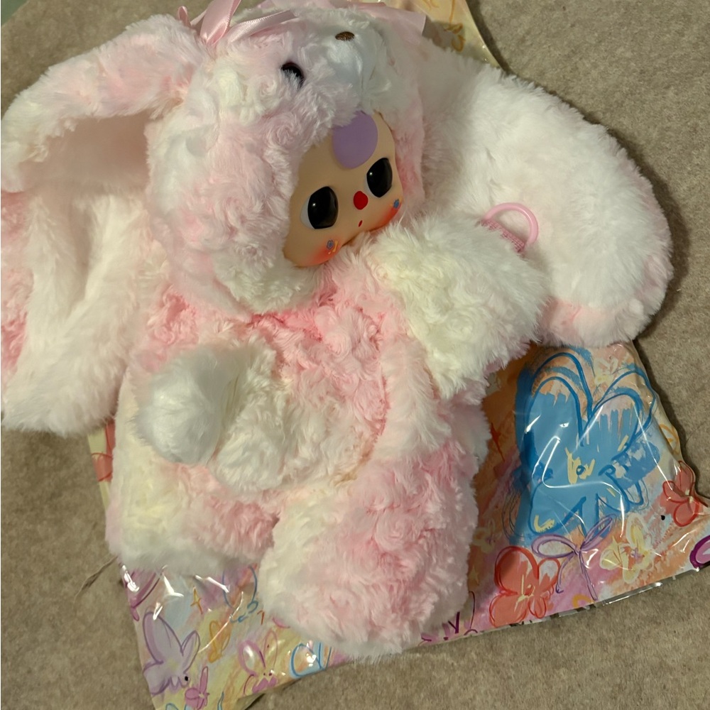 Baby Three 400% Hugging Backpack CONFIRMED Pink Bunny - Picture 5 of 9